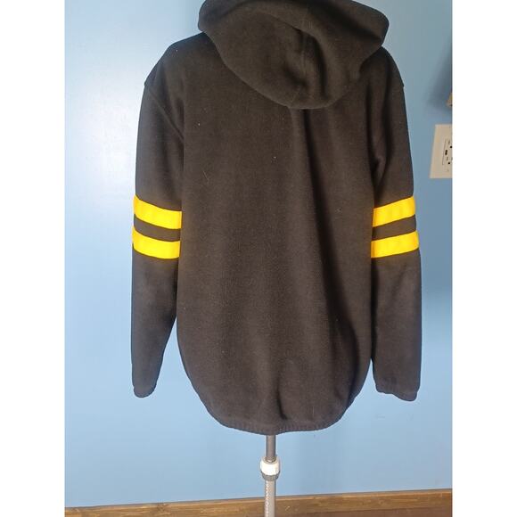 Pittsburgh Steelers NFL Team Apparel Full Zip Hooded Fleece Jacket Size Large - Picture 4 of 7